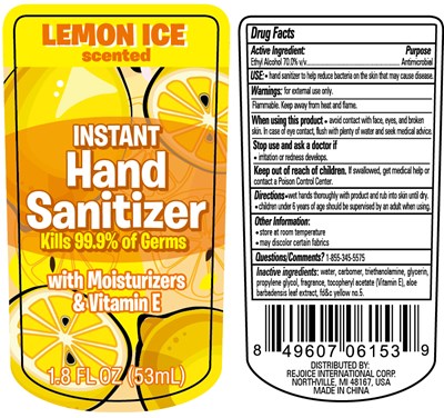 Label (Hand Sanitizer 1.8oz With Clip Lemon 70vv)